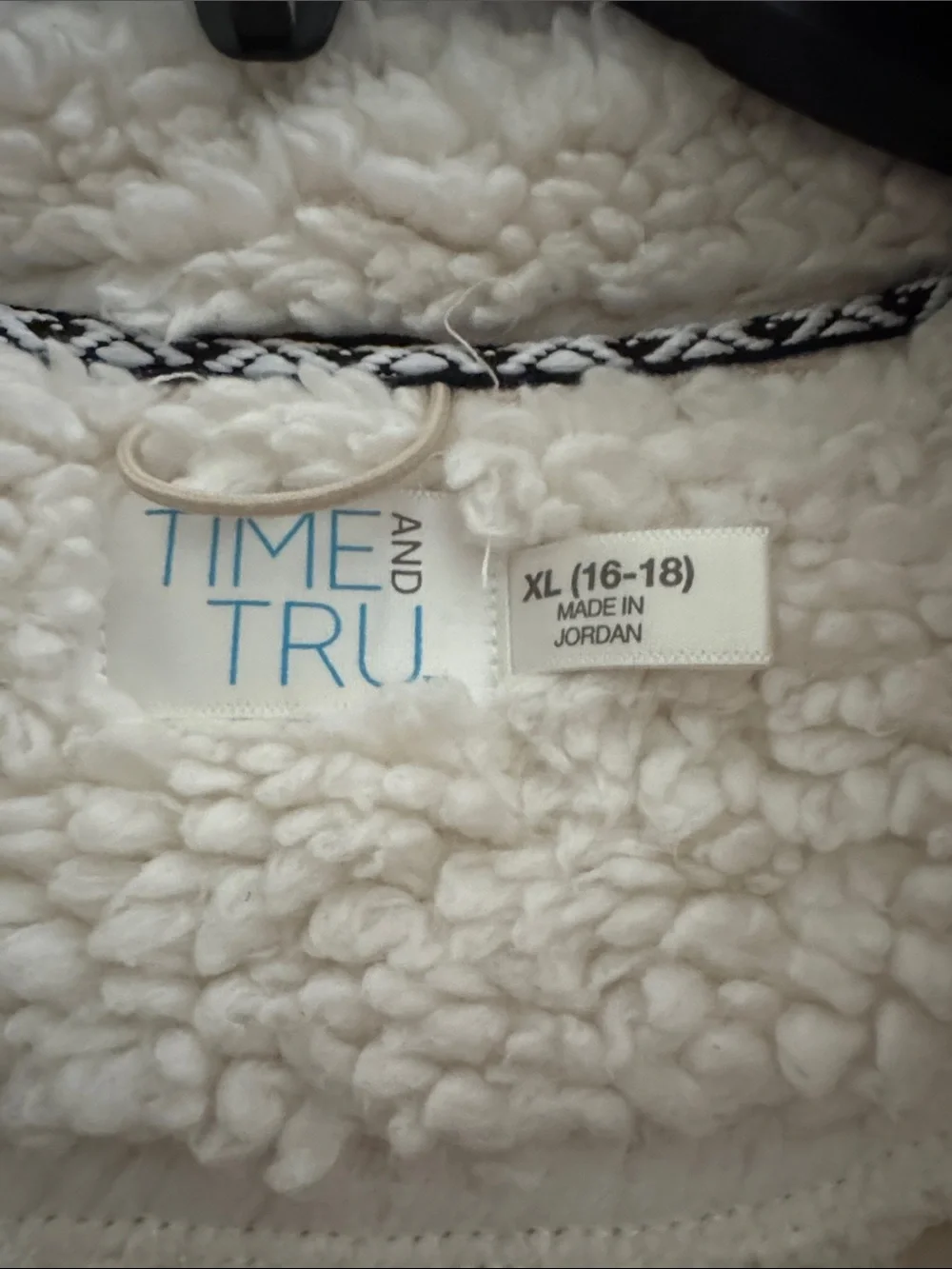 Cozy Cream Sherpa Half-Zip Pullover Sweater - Size XL